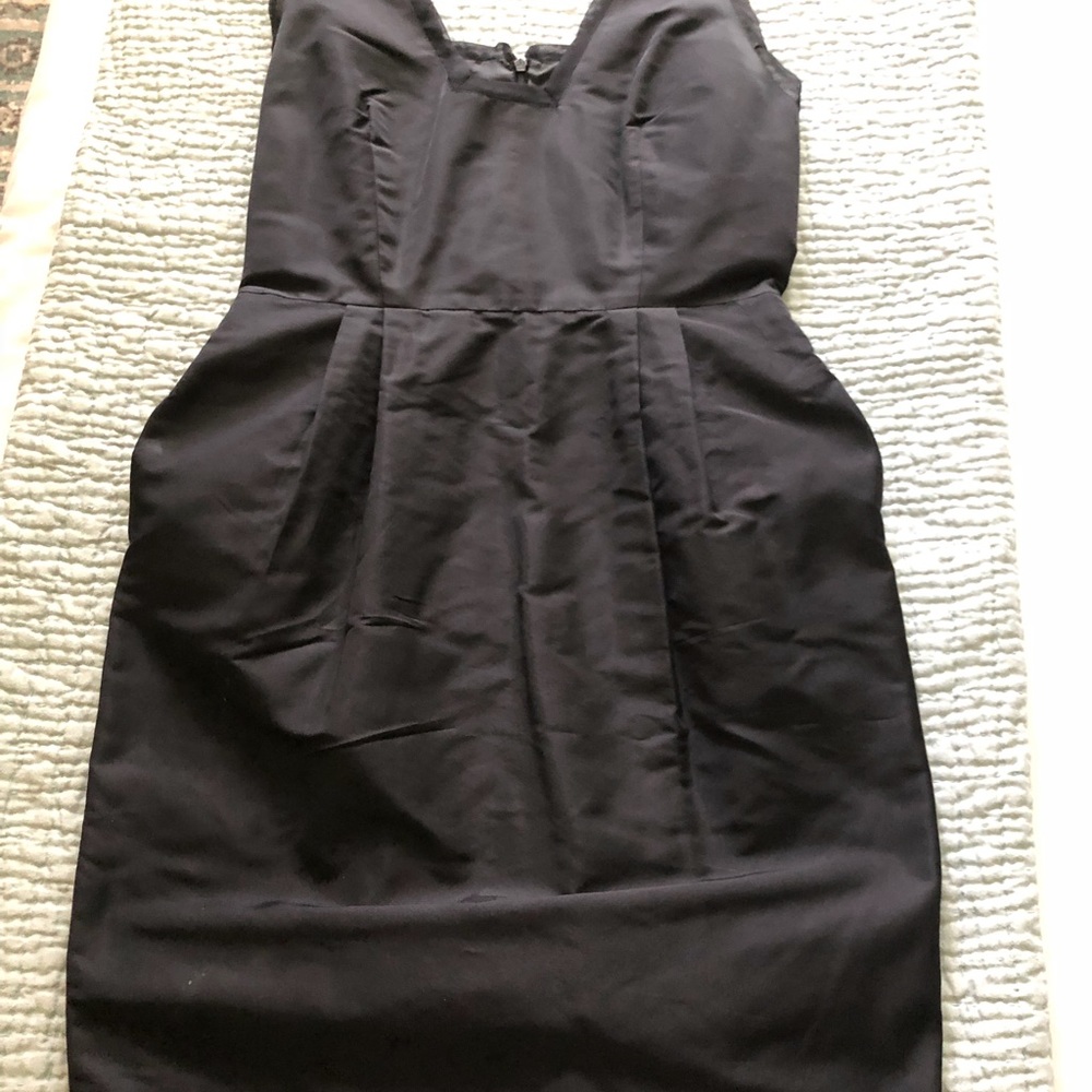 Blumarine black silk dress with pockets
